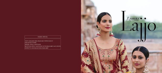 Amyra Lajjao Heavy Designer Wholesale Wedding Salwar Suits